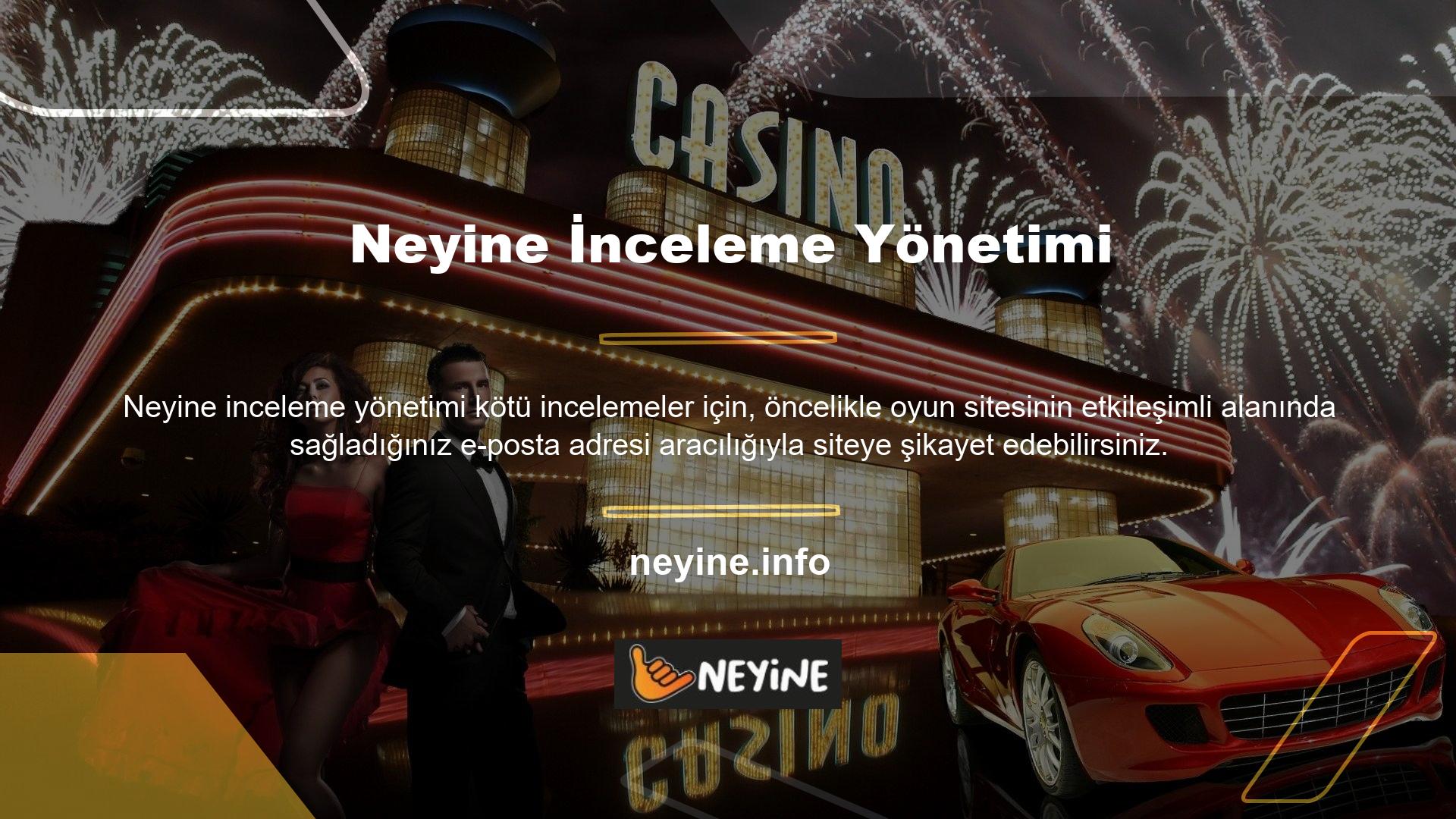 Web sitesine, internette bahis hakkında mesaj gönderme şeklinden memnun olmadığınızı da söyleyebilirsiniz